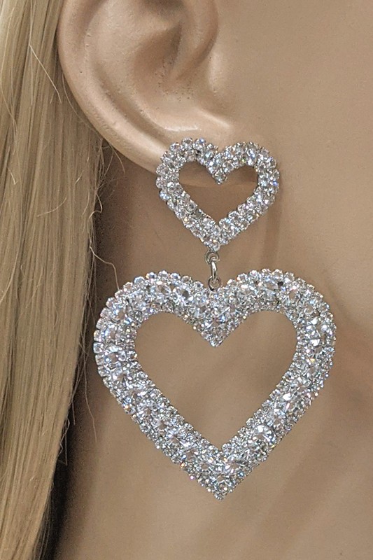 LADIES HEART EARRINGS